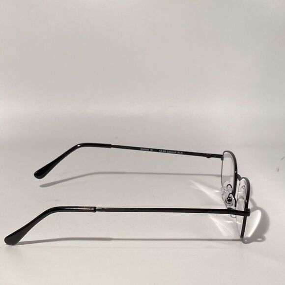 Reading Glasses 2.50 Rectangular Black Metal Readers - Picture 3 of 10